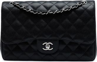 Chanel 2011 Jumbo Classic Caviar Double Flap shoulder bag - Black