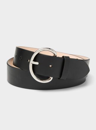 Marni Womens Oversize buckle leather belt