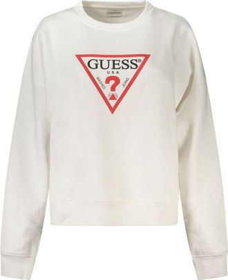 Guess Bianco Katoenen Dames Sweatshirt