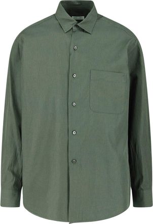 Kaptain Sunshine Multicolor Subtle Striped Cotton-Silk Shirt