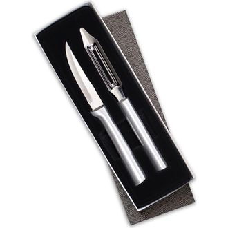 Rada 2-Piece Pare & Peel Knife Set with Gift Box in Silver at Nordstrom