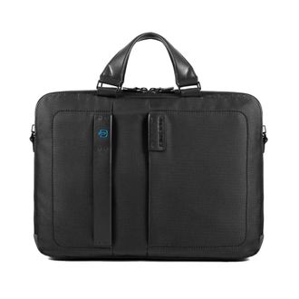 Piquadro Laptop Bags & Cases - Heren - Laptoptassen - Zwart - ONE Size - Leer - Tassen
