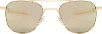 American Optical Original Pilot 1GMN Mens Sunglasses Gold Size 52