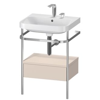 Duravit Duravit Happy D.2 Plus C-shaped Set Avec Console M&eacute;tallique Et