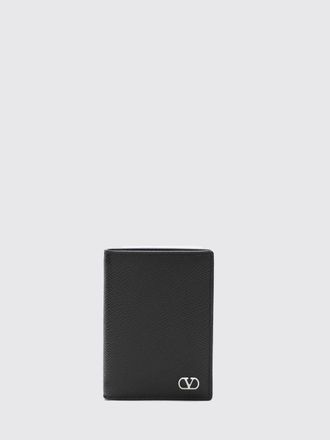 Valentino Garavani Portafoglio bifold VLogo Signature in pelle di vitello a grana