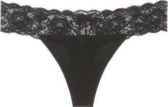 Cosabella Womens Never Say Never Maternity Thong Panty In Black