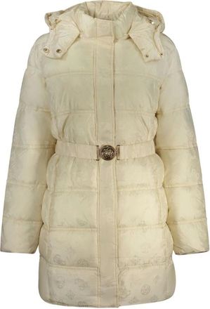 Guess Jassen, Dames, Beige, XL, Leer, Lange Jas