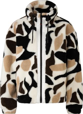 Bogner Fire + Ice Teddy midlayer Ninetta for women - Off-white/brown - XXL