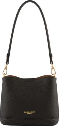 Pourchet Manhattan - Nano - Dames - Schoudertassen - Bruin - ONE Size - Leer - Tassen