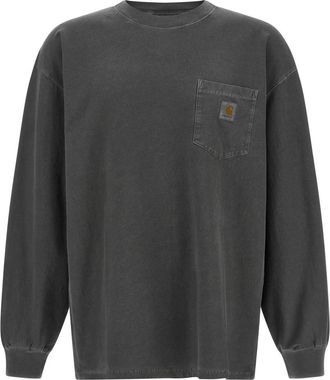 Carhartt Work in Progress Dark Grey Logo T-Shirt