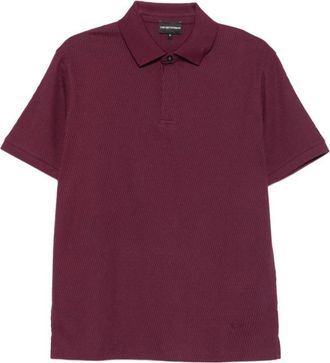 Emporio Armani Geprint shirt - Heren - Polos - Rood - M - Tops