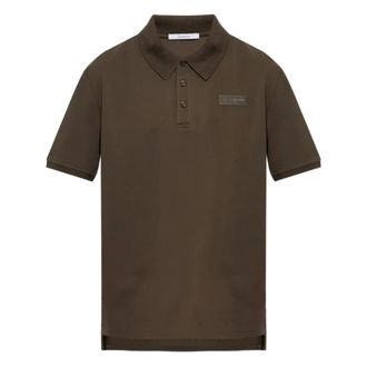 Givenchy Paris Gros-Grain katoenen poloshirt - Heren - Tops - Bruin - Maat: 2XL Katoen
