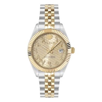 Philipp Plein Date Superlative 34mm - Dames - Horloges - Geel - ONE Size - Accessoires