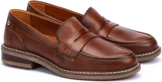 Pikolinos Womens Aldaya Flat Moccasins In Cuero