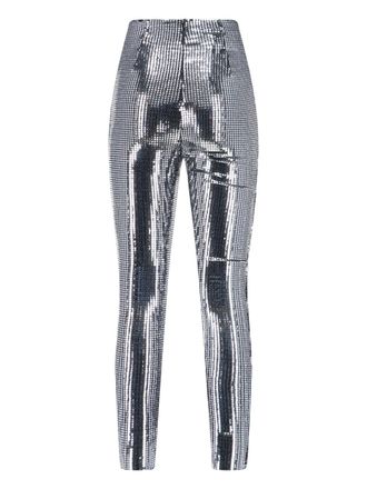 Maison Margiela Womens Trousers Silver Polyamide
