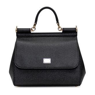 Dolce & Gabbana Handbags, female, Black, Size: ONE SIZE Sicily Handbag