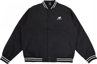 New Balance Logo SDS Baseball Jacket Asia Sizing Black AMJ33362-BK