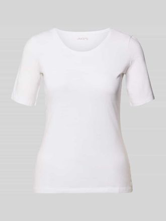 Jake*s Casual Slim Fit T-Shirt aus reiner Baumwolle in Weiss, Gr&ouml;&szlig;e XXL