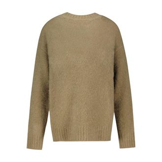 Sams&oslash;e & Sams&oslash;e Logo-Jacquard Wool Sweater - Beige