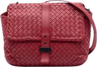 Bottega Veneta Pre-owned Cross Body Bags, female, Red, Size: ONE SIZE Pre-owned Vintage Crossbody Bag