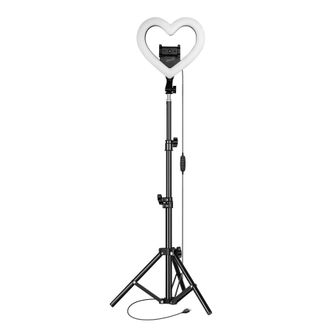 Supersonic PRO Live Stream 10 Heart Shaped Selfie Ring Light (SC-2310SRH)