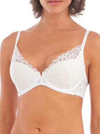 Wacoal Womens Raffine Plunge Bra - White material_polyamide - Size 30DD