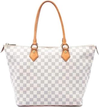 Louis Vuitton Pre-owned Saleya MM - Dames - Vintage Shopper - Wit - ONE Size - Leer - Vintage