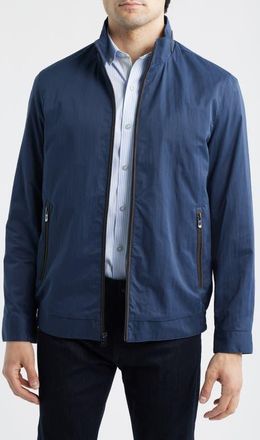 Johnston & Murphy Water Resistant Full-Zip Jacket in Navy at Nordstrom, Size Xxx-Large