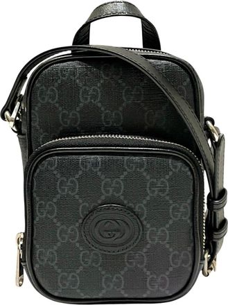 Gucci Black Gg Supreme Shoulder Bag (Pre-Owned)