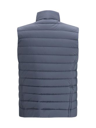 Moorer Quilted Boudin Padding Gilet - Blue