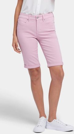 NYDJ Briella Cuffed Bermuda Shorts in Pink Nectar at Nordstrom, Size 12