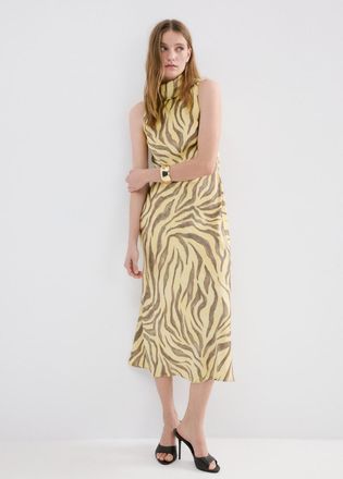 Mango Vestito stampa foulard giallo - Donna - XS - MANGO