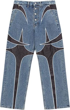 Thug Club TC Leather Denim Pants Blue TC23PT0902BLB