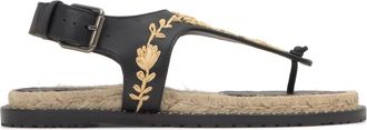 Castaner Pedra Toe Sandal - Dames - Sandalen - Zwart - 39 EU - Leer - Schoenen