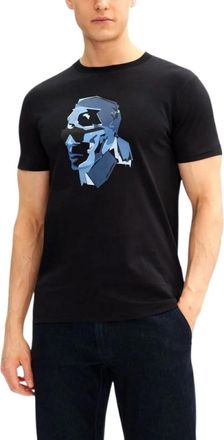 Karl Lagerfeld Tops > T-shirts - Heren - T-shirts - Blauw - XL - Tops
