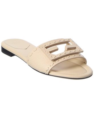 Fendi Fendi Ff Baguette Leather Sandal