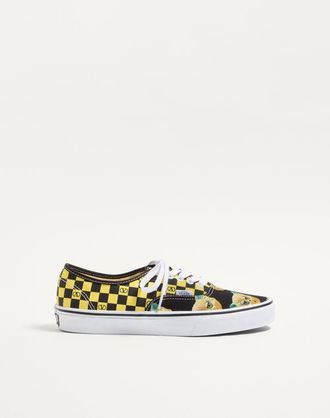 Valentino Garavani Valentino Garavani And Vans Low-Top Fabric Trainer With VLogo Checkerboard Print And Le Chat De La Maison Print