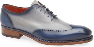 Mezlan Almagro Brogue Oxford in Navy/Pearl Grey at Nordstrom, Size 11.5