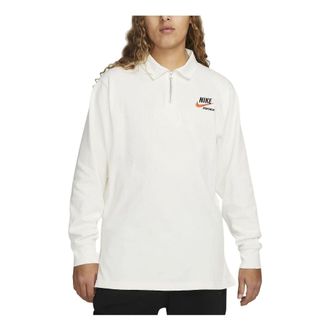 Nike Sportswear Trend Rugby Long Polo Shirts White DX6753-133