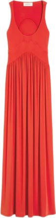 Sportmax Viscose Cr&ecirc;pe Arricci Midi Dress