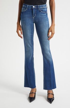 L'agence Sneeki Raw Hem Straight Leg Jeans in Hasting at Nordstrom, Size 30