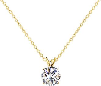 Liv Oliver 18K Plated Cz Necklace