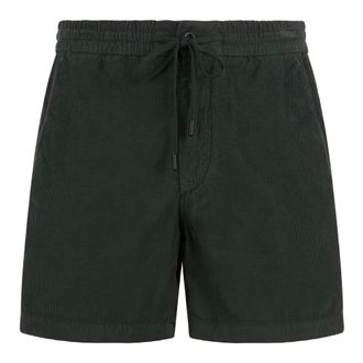 Slowear Casual Shorts, male, Green, Size: W31 Bermuda Regular Fit In Velvet