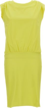 Iri&eacute; Flowing Yellow Dress with Elegant Silhouette
