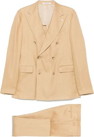 Tagliatore Heren, Pakken, Beige, Maat: 2XL Zijde