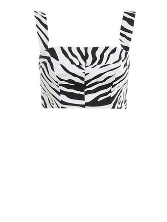 Dolce & Gabbana Zebra-striped cropped top