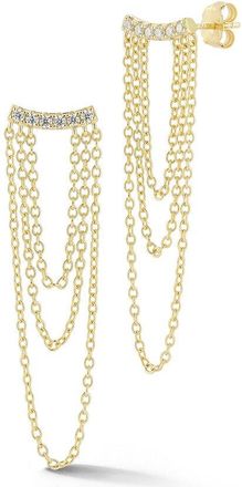 Glaze Jewelry 14K Over Silver Cz Earrings