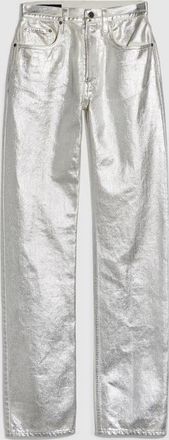 Gucci Straight Denim Pants With Soft Coating, White, Ready-to-wear