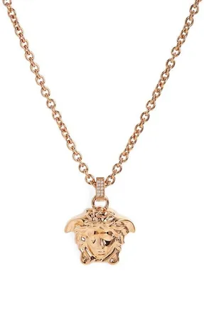 Versace La Medusa Necklace in Gold at Nordstrom