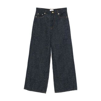 Ganni Dames, Jeans, Blauw, Maat: W27 Denim